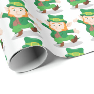 Iers leprechaun Wrapping Paper   St. Patricks Day Cadeaupapier