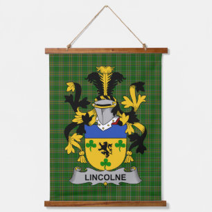 Iers Lincolne Wapen Familie Crest Hangend Wandkleed