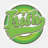 Iers logo. ronde sticker (Voorkant)