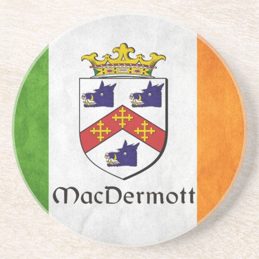 Iers MacDermott Zandsteen Onderzetter (Voorkant)