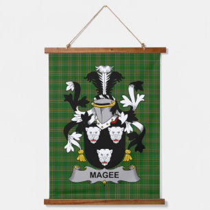 Iers Magee of McGee Wapen Familiewapen Hangend Wandkleed