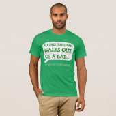 Iers man loopt uit de bar t-shirt (Voorkant volledig)