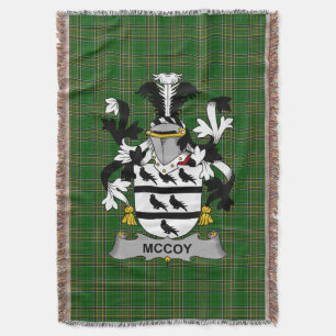 Iers McCoy Wapen van Familie Crest Ierland Deken