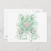 Iers meisje 2 briefkaart (Voorkant / Achterkant)