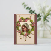  Iers meisje Briefkaart (Staand voorkant)