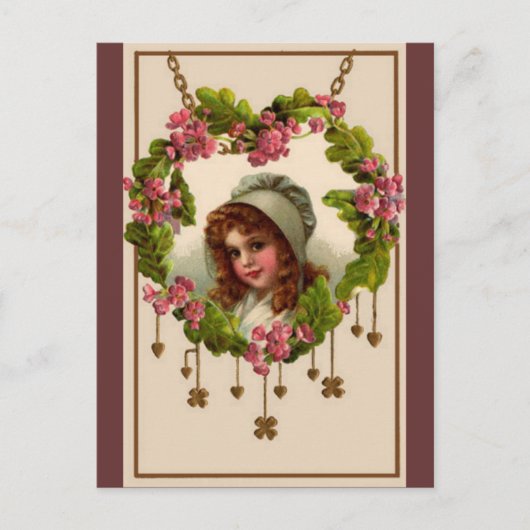 Iers meisje Briefkaart (Voorkant)