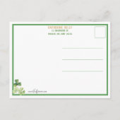  Iers meisje met Shamrocks Briefkaart (Achterkant)