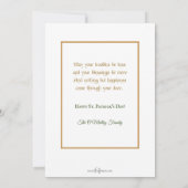  Iers meisje met St. Patrick's Day Greeting Feestdagenkaart (Achterkant)