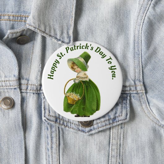  Iers Meisje Ronde Button (In situ)