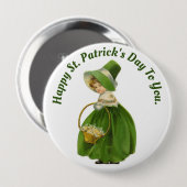  Iers Meisje Ronde Button (Voorkant /achterkant)