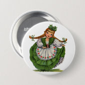  Iers meisje Ronde Button 7,6 Cm (Voorkant /achterkant)