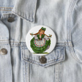  Iers meisje Ronde Button 7,6 Cm (In situ)