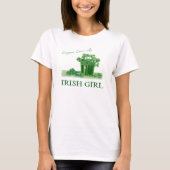 IERS MEISJE St Patricks Dag T-shirt (Voorkant)