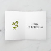  Iers meisje St. Patrick's Day Kaart (Binnen)