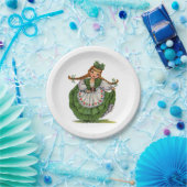  Iers meisje Traditionele Dress Papieren Bordje (Feest)