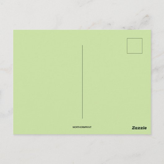  Iers meisje verzamelt Shamrocks Briefkaart (Achterkant)