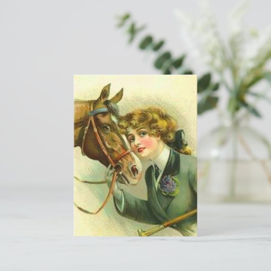 Iers Merrieveulen Briefkaart (Staand voorkant)