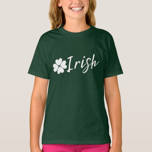 Iers met Shamrock - St. Patrick Day T-Shirt (Voorkant)