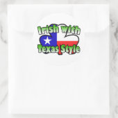 Iers met Texas Style Sticker (Tas)