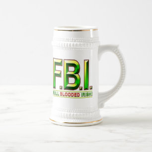 Iers met volledige bloedigheid bierpul