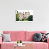 Iers middeleeuws kasteel, antiek tuin en toren canvas afdruk (Insitu (Woonkamer))