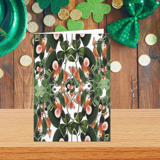 Iers Muis Kaleidoscoop twee St. Patrick's Day Kaart