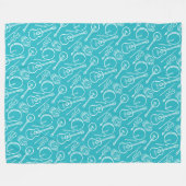 Iers muziekinstrument fleece deken (Voorkant (Horizontaal))