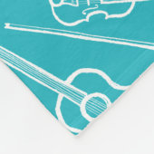 Iers muziekinstrument fleece deken (Hoek)