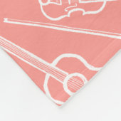 Iers muziekinstrument fleece deken (Hoek)