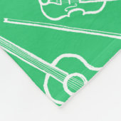 Iers muziekinstrument fleece deken (Hoek)