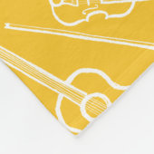 Iers muziekinstrument fleece deken (Hoek)