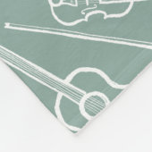 Iers muziekinstrument fleece deken (Hoek)