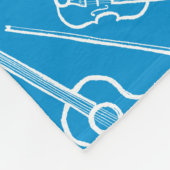 Iers muziekinstrument fleece deken (Hoek)