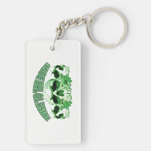 Iers naar de botschedel sleutelhanger (achterkant)