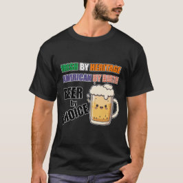 Iers naar erfgoedAmerikaan door geboorte beer naar T-shirt