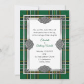 Iers Nationaal Spaans met Keltisch Lijst Wedding Kaart (Voorkant)