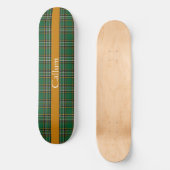 Iers Nationaal Tartan Aangepast Persoonlijk Skateboard (Voorkant)
