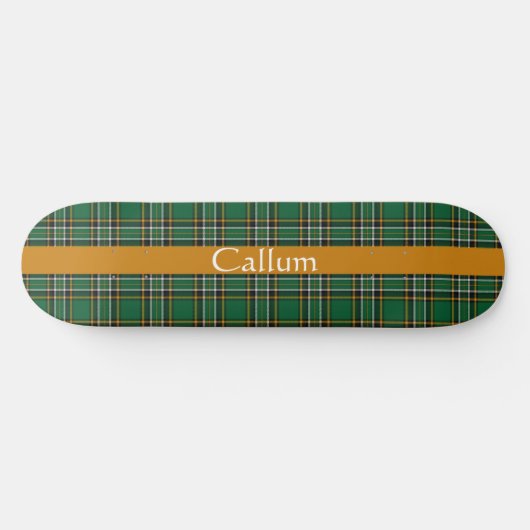 Iers Nationaal Tartan Aangepast Persoonlijk Skateboard (Horizontaal)