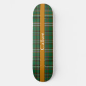 Iers Nationaal Tartan Aangepast Persoonlijk Skateboard (Voorkant)
