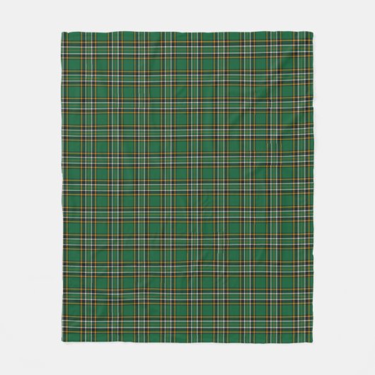 Iers Nationaal Tartan Fleece Deken (Voorkant)
