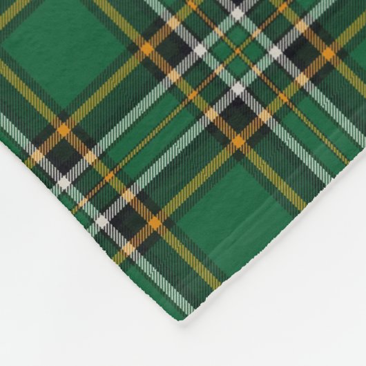 Iers Nationaal Tartan Fleece Deken (Hoek)
