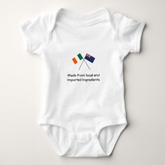 Iers Nieuw-Zeeland Baby Romper (Voorkant)