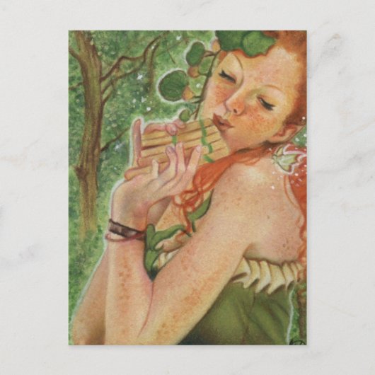 Iers Nymph Fairy Briefkaart (Voorkant)