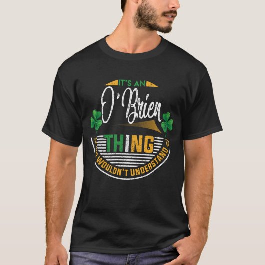 Iers - O'Brien dingen die je niet zou begrijpen T-shirt (Voorkant)