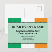 Iers of Ierland thema event achtergrond Briefkaart (Voorkant / Achterkant)