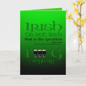 Iers of niet Iers Original St Patrick's Day GrVGC Kaart (Gele Bloem)