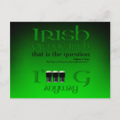 Iers of niet Iers Origineel St Patrick's Day Gr2HP Uitnodiging Briefkaart (Voorkant)