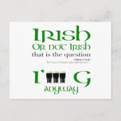 Iers of niet Iers Origineel St Patrick's Day HHP Uitnodiging Briefkaart (Voorkant)