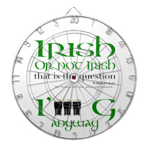 Iers of niet Iers St Patrick's Day Dartboard Dartbord