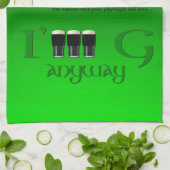 Iers of niet Irish Original St Patrick's Day Gr2KT Theedoek (Gevouwen)